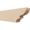 Ekena Millwork 4in. W x 8in. H x 24in. L Ridgewood Woodgrain TimberThane Rafter Tail, Primed Tan RFTUR04X08X24RIDRCPR - alternate 1